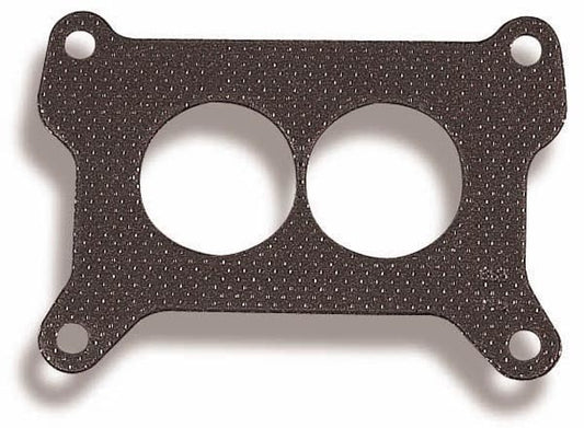 Carburetor Base Plate Gasket - 2-Barrel - Divided - 0.063 in Thick - Paper - Holley 2-Barrel - Each