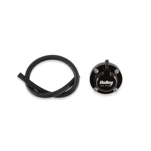 Fuel Pulse Damper - Direct Mount - 40-70 psi - 8 AN Male O-Ring - Aluminum - Black Anodized - E85 / Gas / Methanol - Each