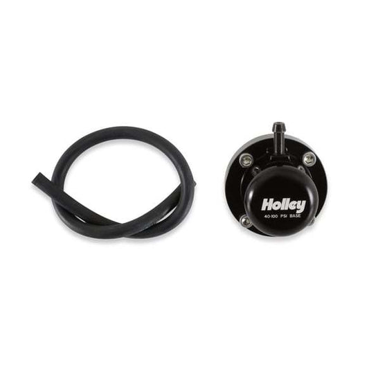 Fuel Pulse Damper - Direct Mount - 40-100 psi - 6 AN Male O-Ring - Aluminum - Black Anodized - E85 / Gas / Methanol - Each