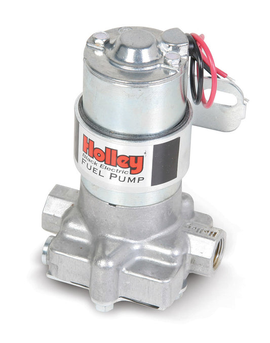 Fuel Pump - Black - Electric - In-Line - 120 gph at 9 psi - 3/8 in NPT Female Inlet / Outlet - Silver - Gas - Each