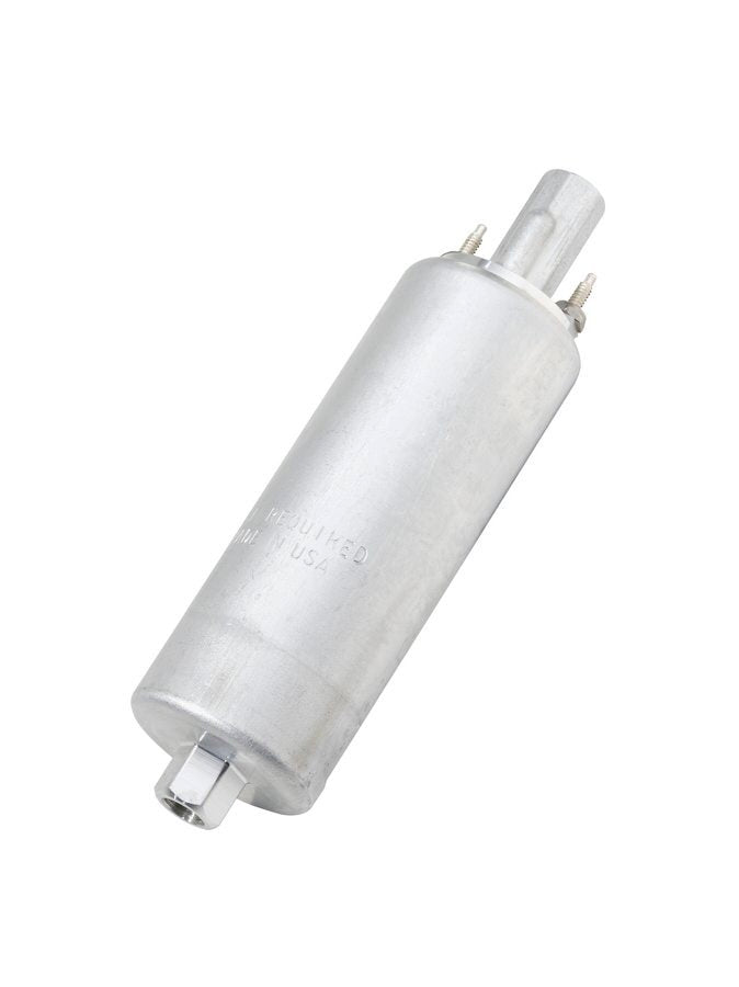 Fuel Pump - Electric - Gerotor Style - In-Line - 50 gph at 40 psi - 10 mm Hose Barb - 10 mm x 1.00 Female Outlet - Silver - Diesel / Gas - Each