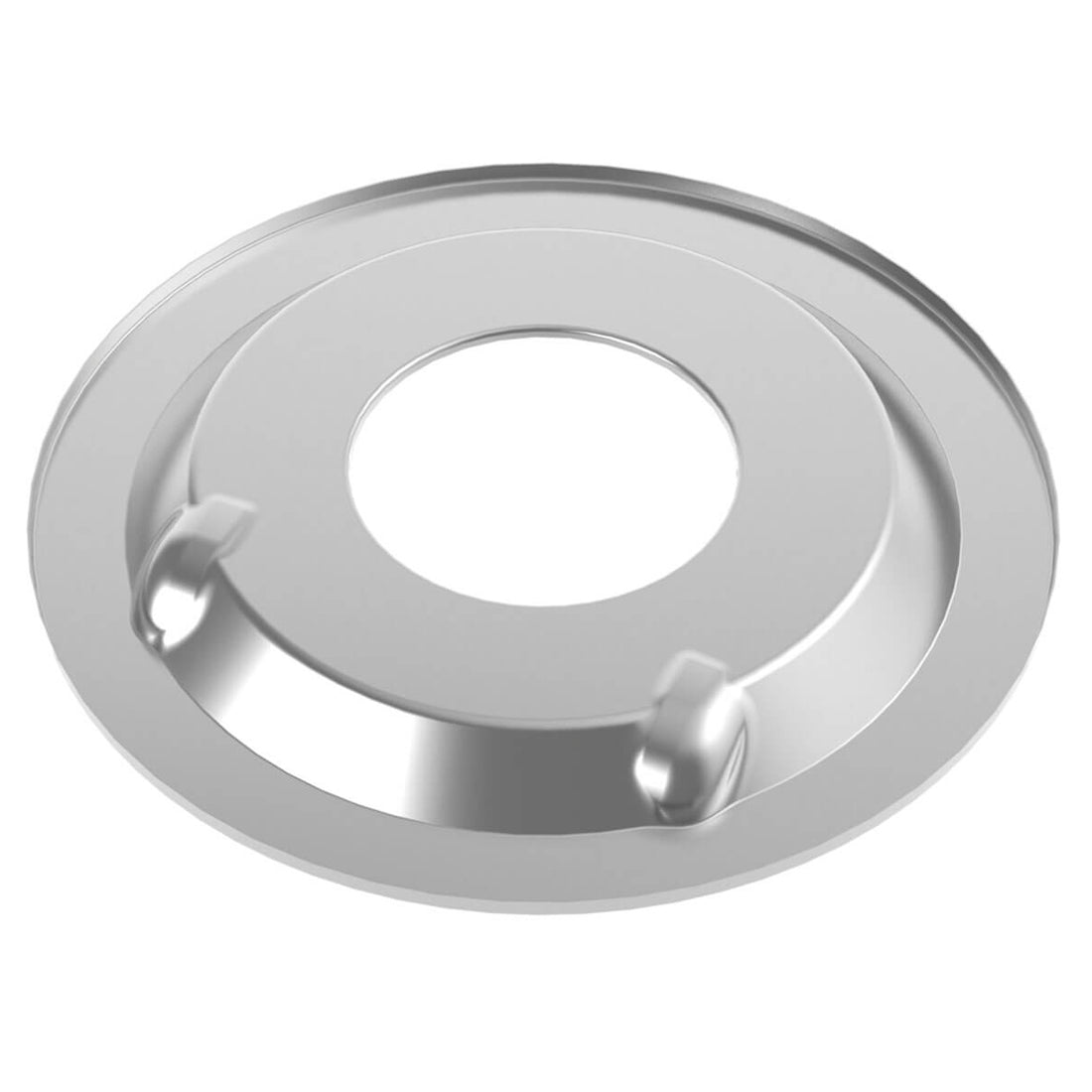 Air Cleaner Base - 14 in Round - 5-1/8 in Carb Flange - Drop Base - Steel - Chrome - Each