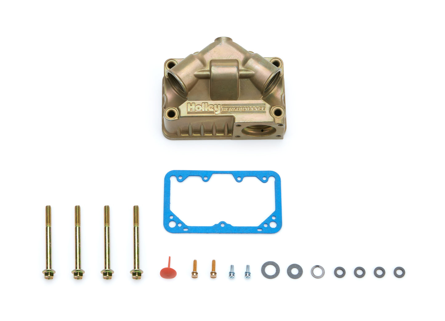 Carburetor Fuel Bowl - Primary - Center Hung - Gaskets / Hardware Included - Zinc - Gold Chromate - Holley 4150 / 4500 Carburetors - Each