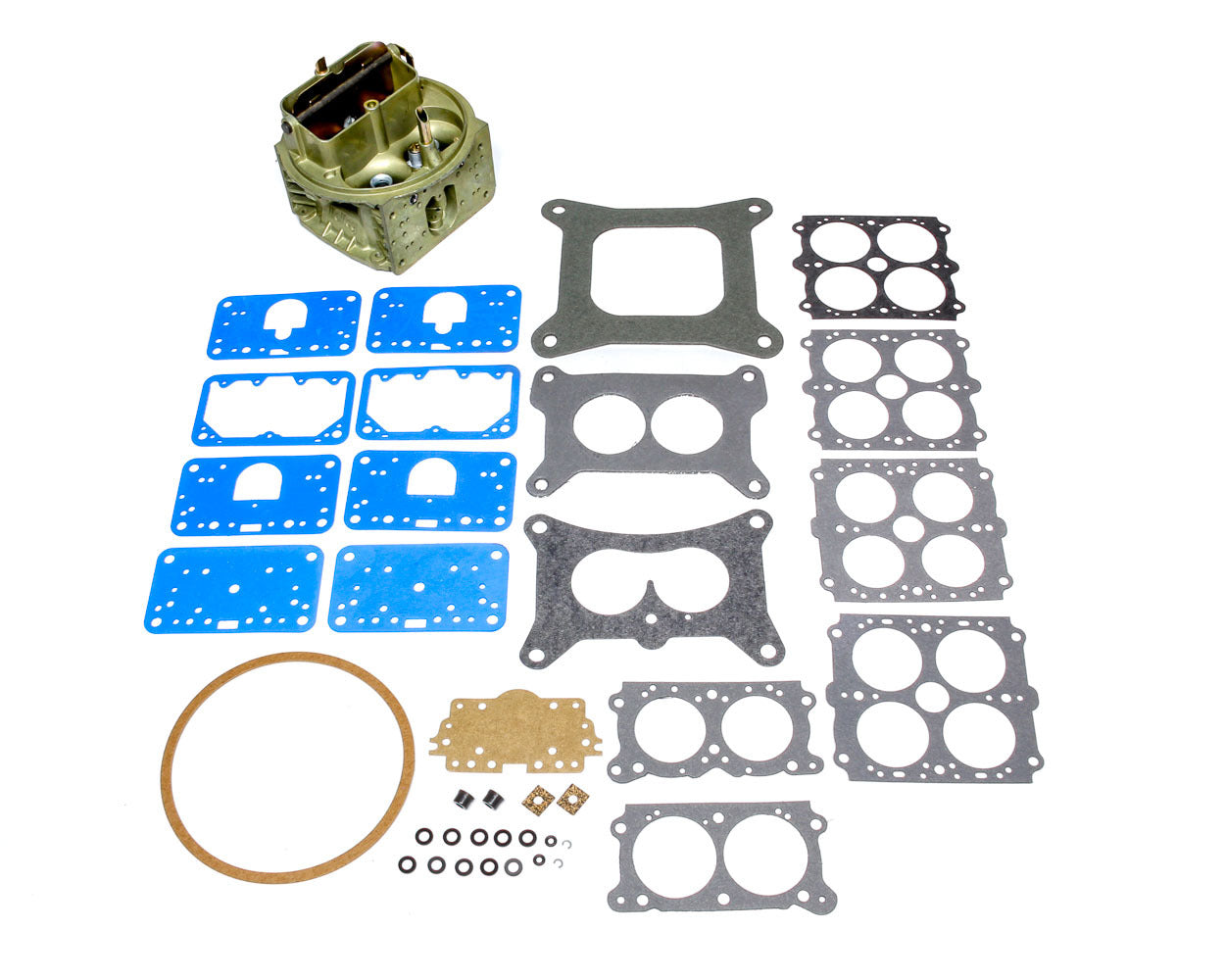 Carburetor Main Body - Replacement - 750 CFM - Zinc - Chromate - Holley Double Pumper Model 4150 Carburetor - Kit