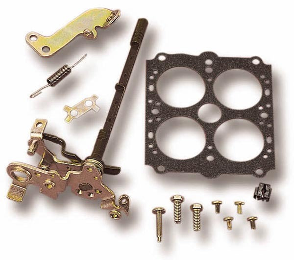 Throttle Shaft Kit - Service - Gasket / Hardware Included - Steel - Side Hung Floats - Holley 4160 Carburetors - Kit