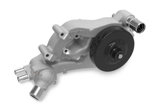 Water Pump - Mechanical - Forward Facing Inlet - Aluminum - Natural - GM LS-Series - Long Belt Applications - Each