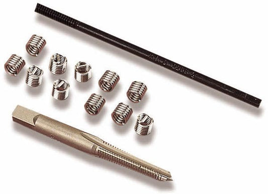 Thread Repair Kit - Heli-Coil - Heli-Coil Inserts / Installation Tool / Tap Included - Holley Carburetor Fuel Bowls - Kit