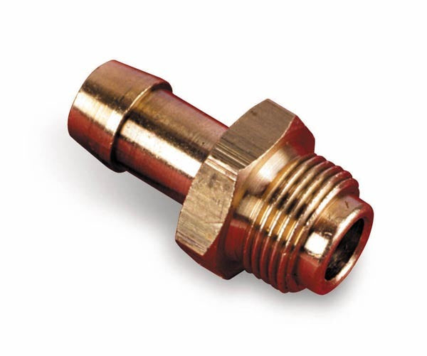 Fitting - Adapter - Straight - 9/16-24 in Male to 3/8 in Hose Barb - Brass - Natural - Each