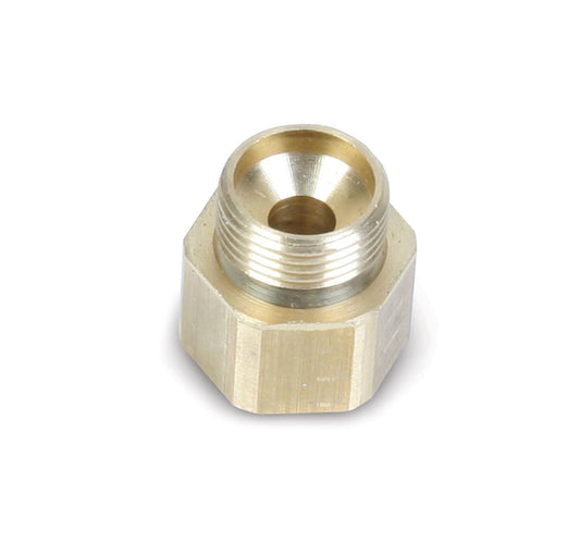 Fitting - Adapter - Straight - 1/2-20 in Inverted Flare Female to 9/16-24 in Inverted Flare Male - Brass - Natural - Hardline - Each