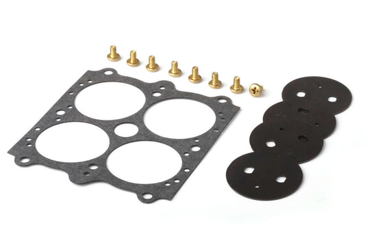 Throttle Plate Kit - 1-11/16 in OD - 0.093 Hole - Gasket / Screws Included - Steel - Holley Carburetors - Kit