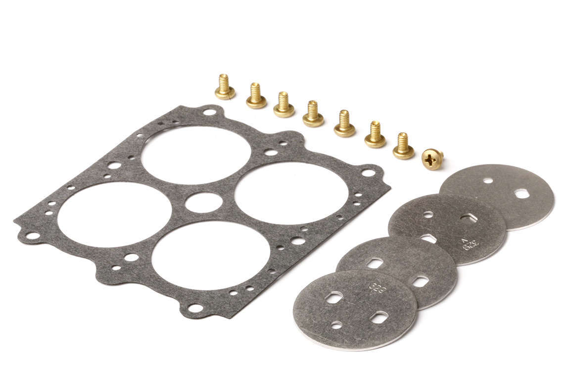 Throttle Plate Kit - 1-11/16 in OD - 0.150 Hole - Gasket / Screws Included - Steel - Holley Carburetors - Kit