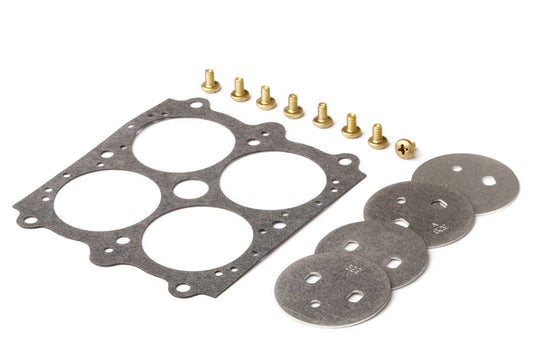 Throttle Plate Kit - 1-11/16 in OD - 0.150 Hole - Gasket / Screws Included - Steel - Holley Carburetors - Kit