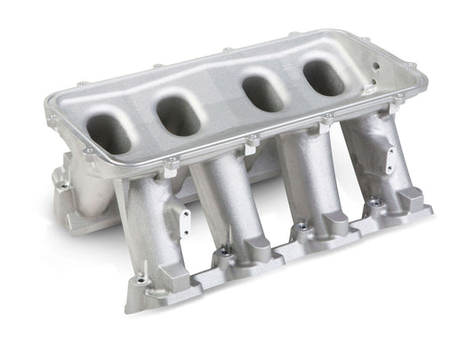 Intake Manifold - Hi-Ram - Base Only - Tunnel Ram - Fuel Rails Included - Aluminum - Natural - GM LS-Series - Kit