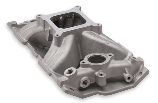 Intake Manifold - Single-Plane - Square Bore - Single Plane - Aluminum - Natural - Small Block Chevy - Kit