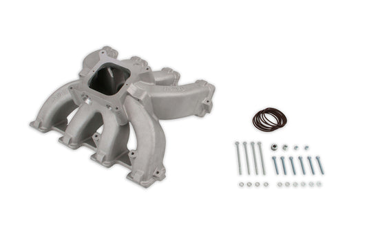 Intake Manifold - Single-Plane Race - Square Bore - Single Plane - Aluminum - Natural - LS3 / L92 - GM LS-Series - Kit