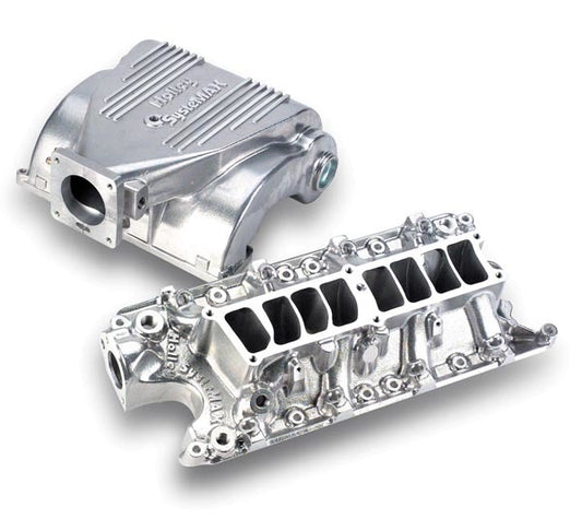 Intake Manifold - Systemax - Throttle Body Flange - Multi Port - Aluminum - Polished - Small Block Ford - Each