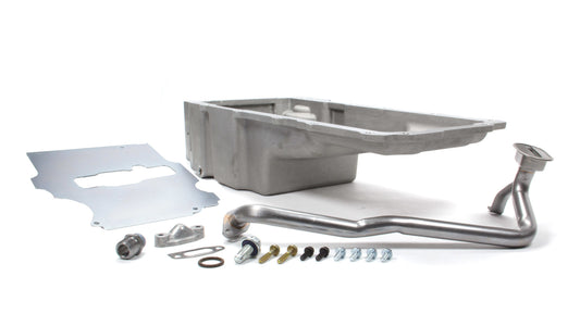 Engine Oil Pan - Retrofit - Rear Sump - 6 qt - 5.5 in Deep - Tray / Pickup Included - Aluminum - GM LS-Series - Each