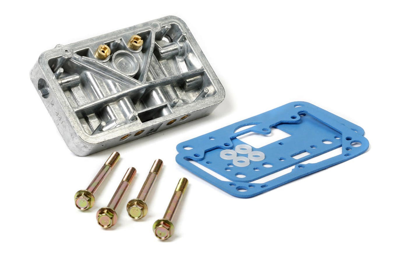 Metering Block - Secondary - Gaskets / Hardware Included - Aluminum - Silver - Holley 4160 Carburetors - Kit