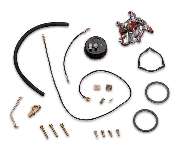 Electric Choke - Hot Air/Manual Choke to Electric - Silver - Holley 2300 / 4160 Carburetors - Kit