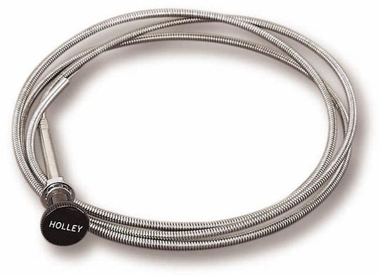 Choke Cable - 72 in Long - Holley Logo - Steel - Universal - Each