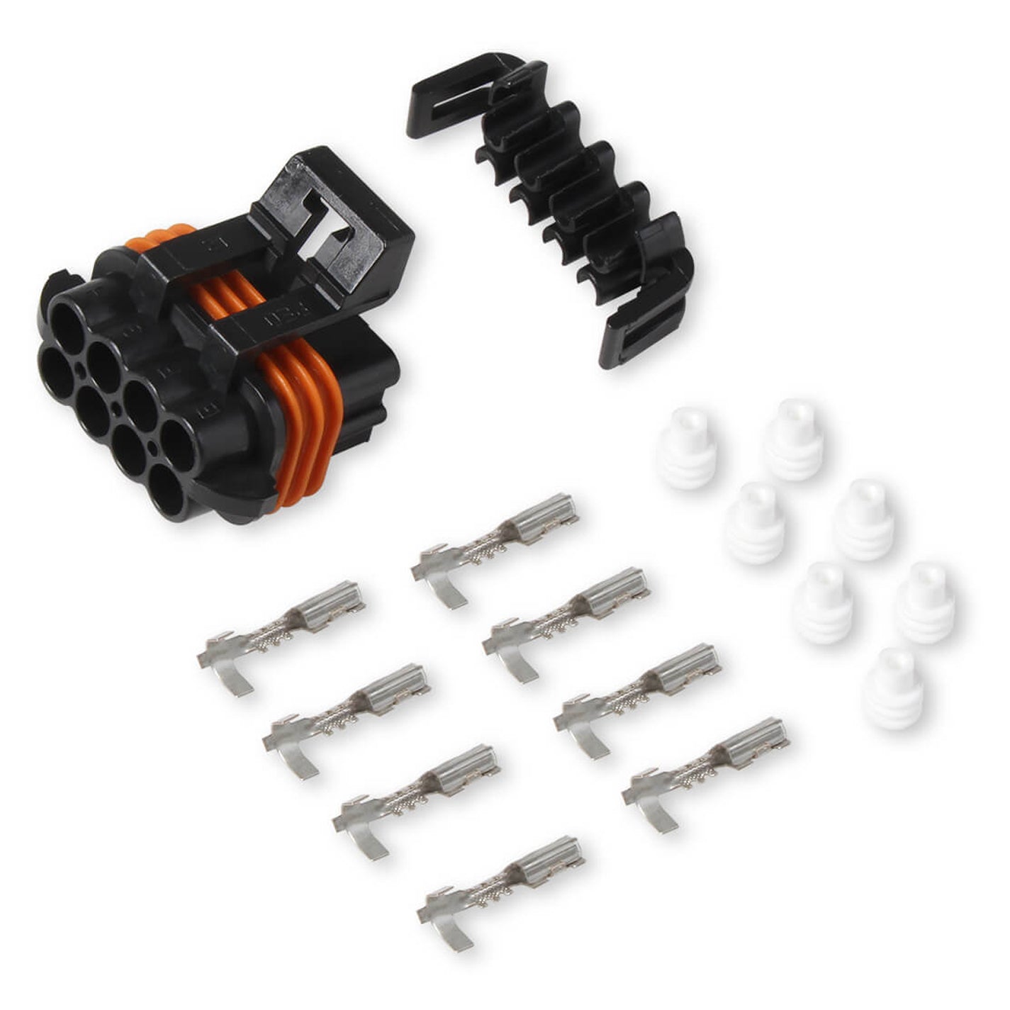 Electrical Connector - 8 Pin - Female - Plastic - Input / Output - Kit ...