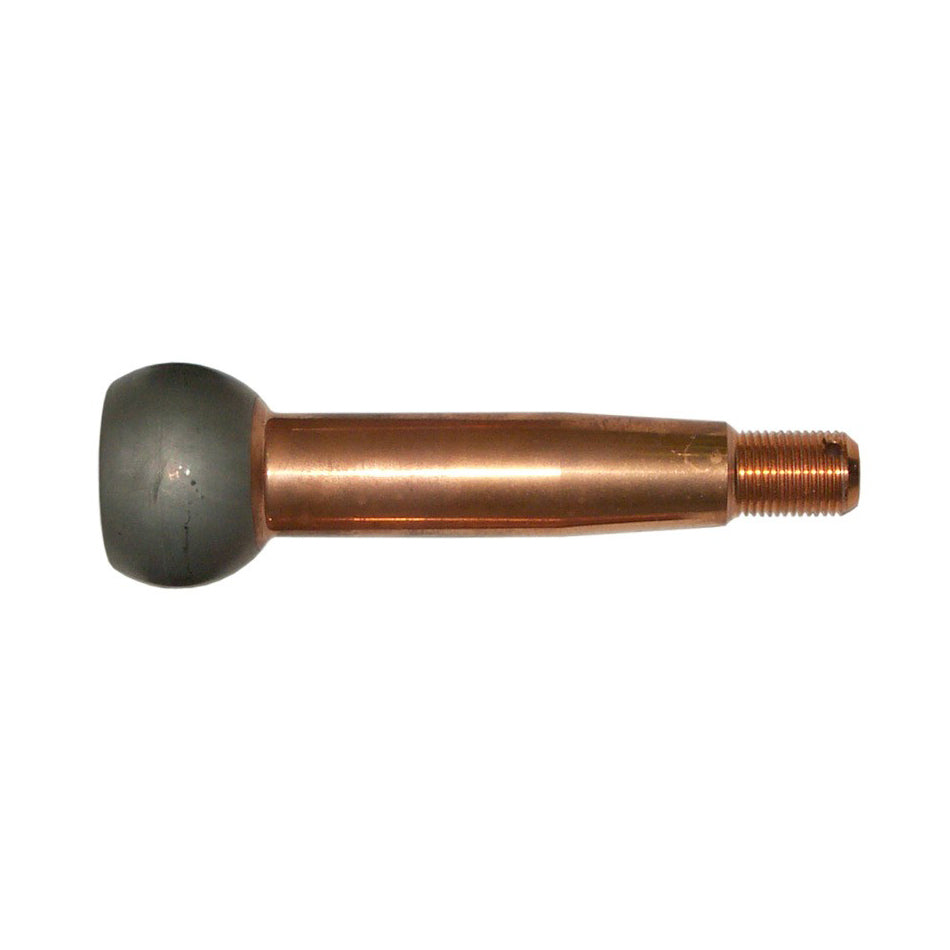 Ball Joint Stud - 1.500 in/ft Taper - 4.84 in Long - Plus 1.5 in Extended Length - 1.437 in Ball - 1/2-20 in Thread - Steel - Copper Plated - Each