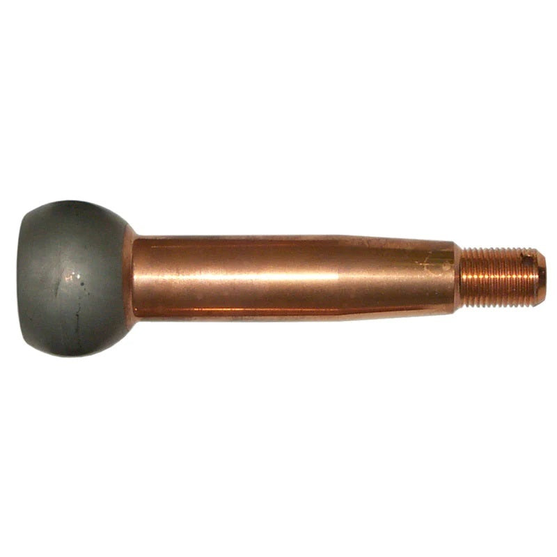 Ball Joint Stud - 1.500 in / ft Taper - 3.75 in Long - Plus 1 in Extended Length - 1.437 in Ball - 1/2-20 in Thread - Steel - Copper Plated - Each