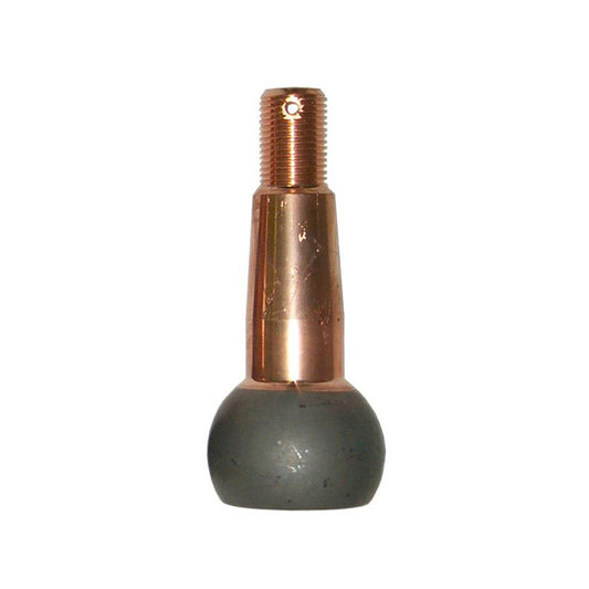 Ball Joint Stud - 2.000 in/ft Taper - 3.45 in Long - Plus 0.3 in Extended Length - 1.437 in Ball - 5/8-18 in Thread - Steel - Copper Plated - Each