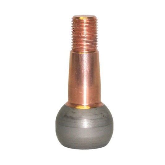 Tie Rod Stud - 1.500 in/ft Taper - 2.975 in Long - Plus 0.5 in Extended Length - 5/8-18 in Thread - Steel - Brass Plated - Each