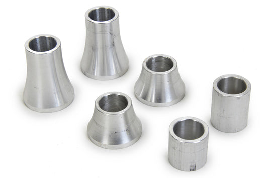 3rd Link Spacer - Two 1.875 in - Two 1.000 in Tapered - One 1.000 in - 1.250 in Straight - 0.75 in ID - Aluminum - Kit