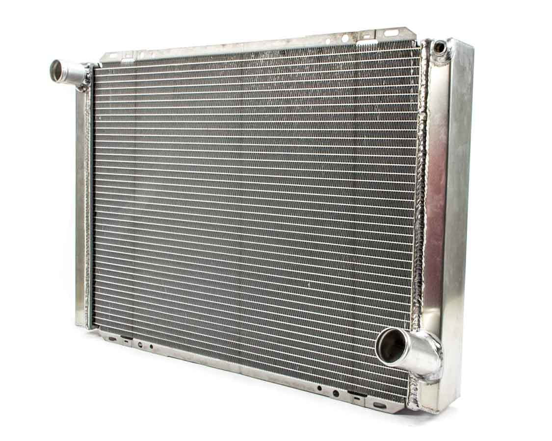 Radiator - 28 in W x 19 in H x 3 in D - Driver Side Inlet - Passenger Side Outlet - Aluminum - Natural - Each
