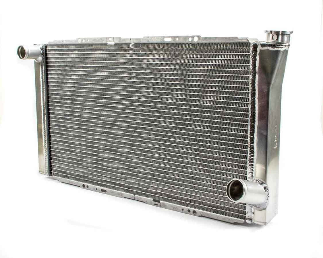 Radiator - 28.375 in W x 16.25 in H x 3 in D - Driver Side Inlet - Passenger Side Outlet - Aluminum - Natural - Each