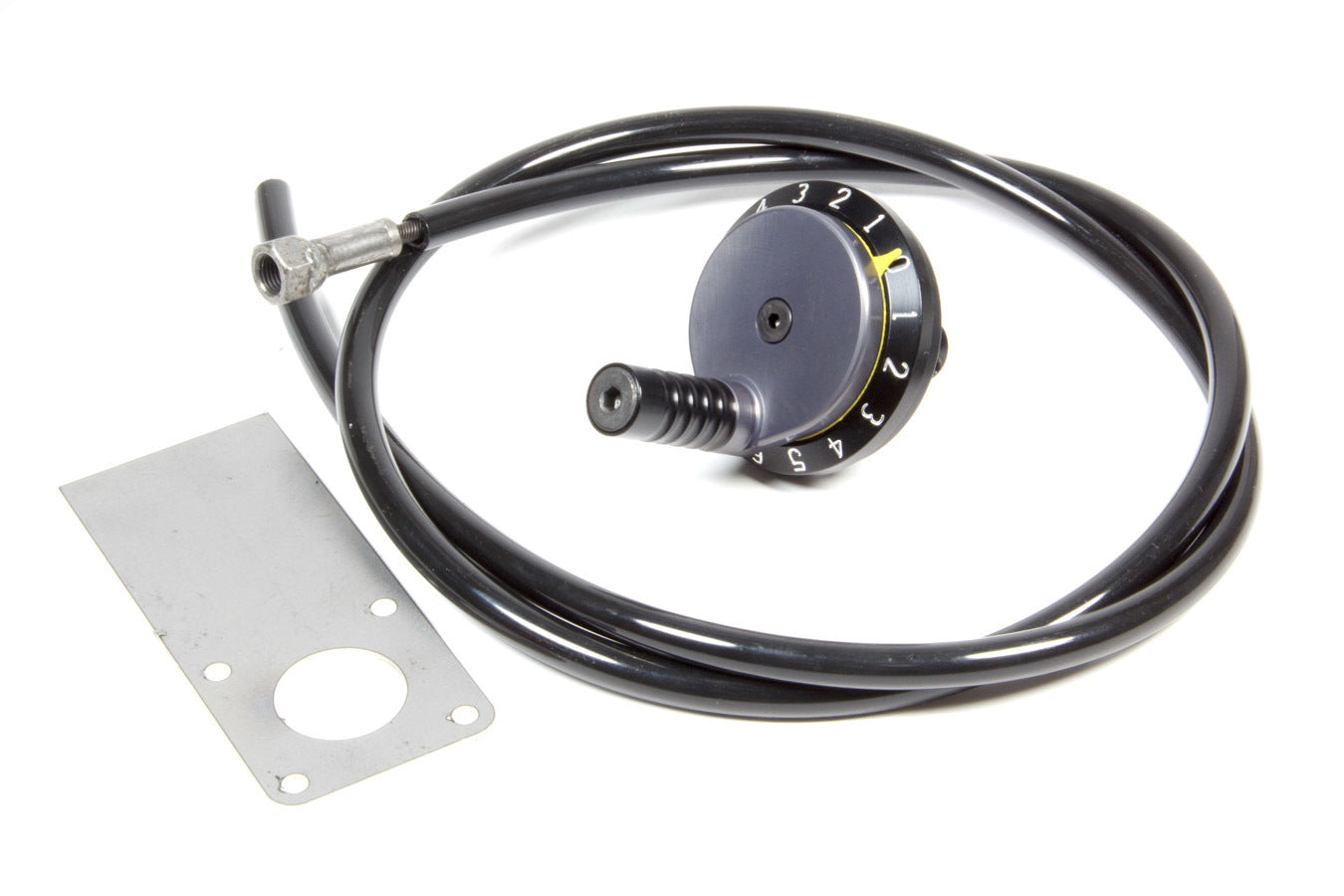 Brake Bias Adjuster - Remote - Panel Mount - Bolt-On - 3/8-24 in Thread - 4 ft Cable / Housing - Mount Included - Knob Adjuster - Kit