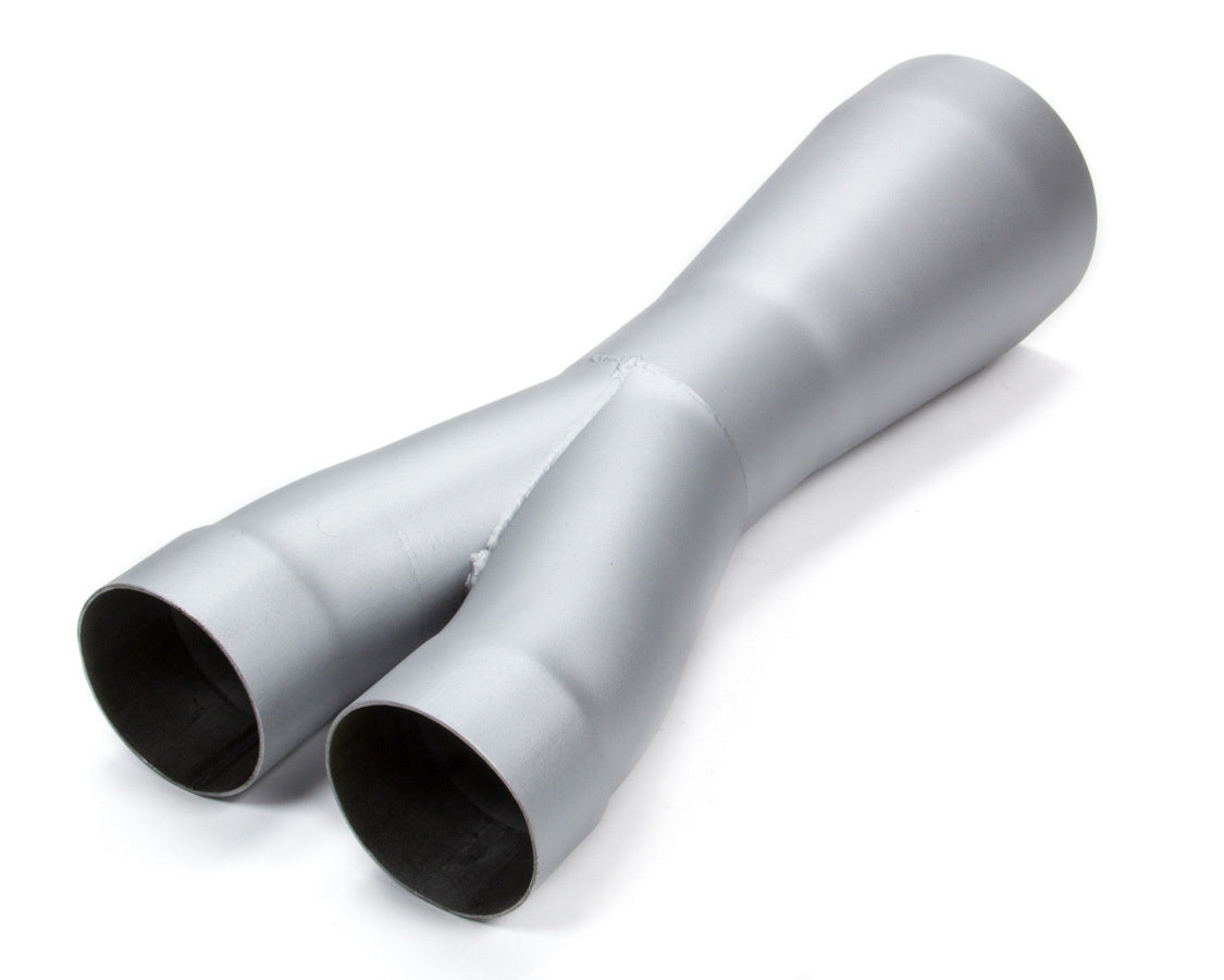 Engine & Accessories Y-Pipe - 3 in Inlets - 5 in Outlet - Steel - Gray Paint - Each