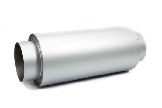 Muffler - 5 in Center Inlet - 5 in Center Outlet - 7 in Diameter Body - 10 in Long - Steel - Gray Paint - Each