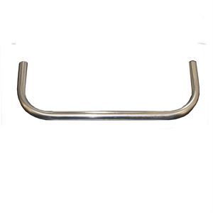 Bumper - Front - 1 in OD Tube - Single Bar - Stainless - Natural - Sprint Car - Each