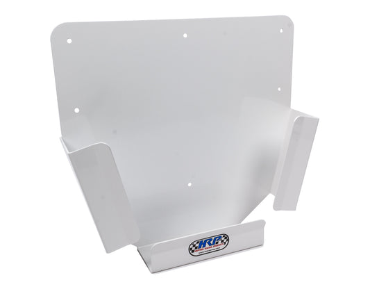 Mud Cover Holder - Wall Mount - 4 Sprint Car Mud Cover Capacity - Aluminum - White Power Coat - Each
