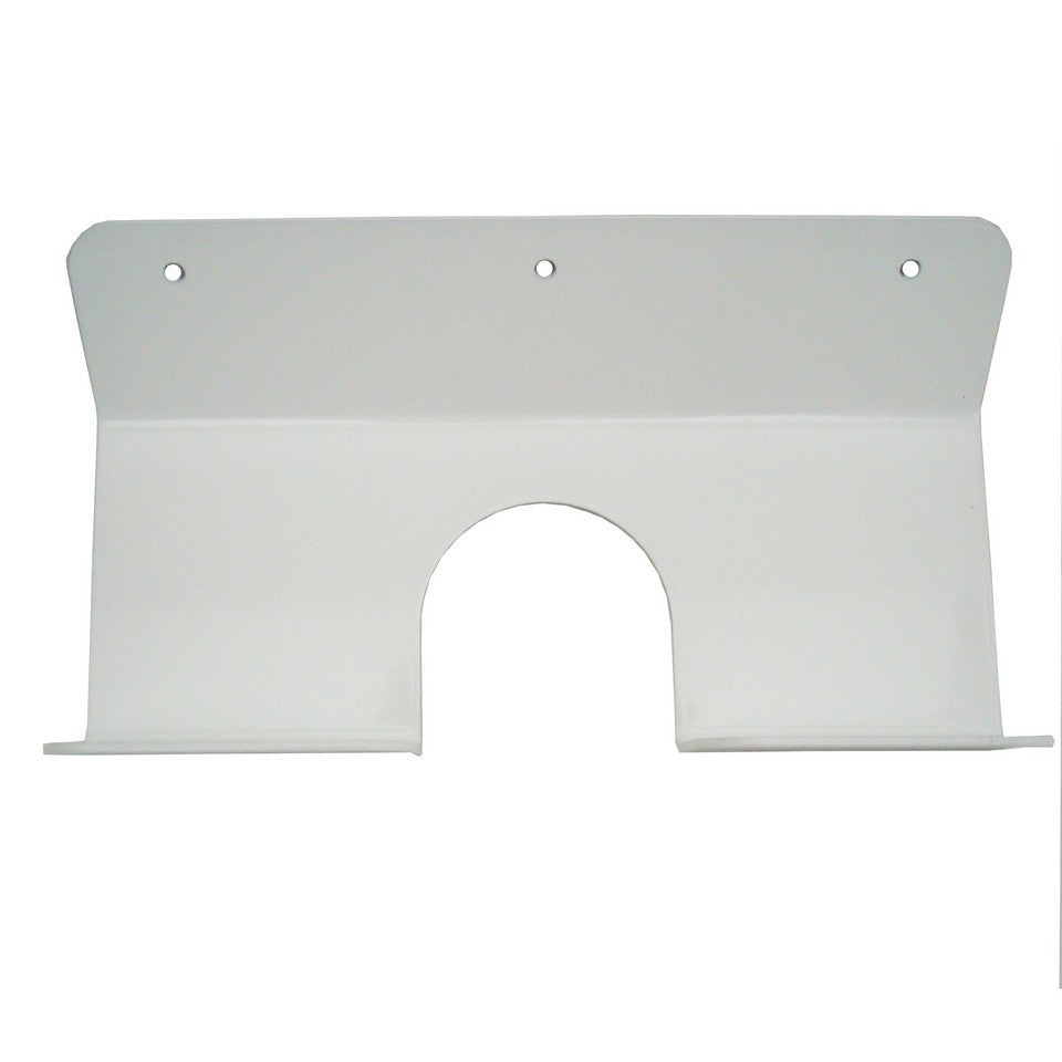 Push Broom Holder - Large - Wall Mount - Aluminum - White Powder Coat - Each