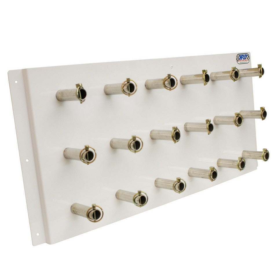 Quick Change Gear Rack - Horizontal - 33.25 in Wide - 15 in Tall - 18 Gear Capacity - Aluminum - White Powder Coat - Each