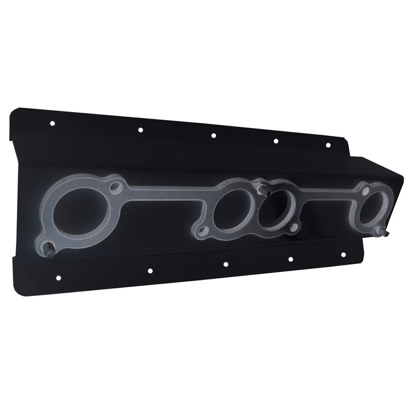 Header Mount - Wall Mount - Aluminum - Black Powder Coat - Kit