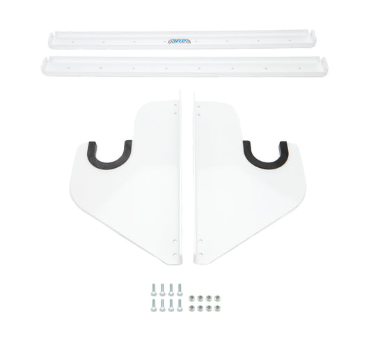 Axle Rack - Wall Mount - 1 Axle Capacity - Aluminum - White Powder Coat - Each