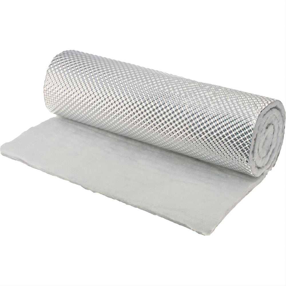 Heat Shield - HeatShield Armor - 1/4 in Thick x 12 in Wide x 2 ft Long - 1800 Degrees - Aluminized Multi-layer Cloth - Each