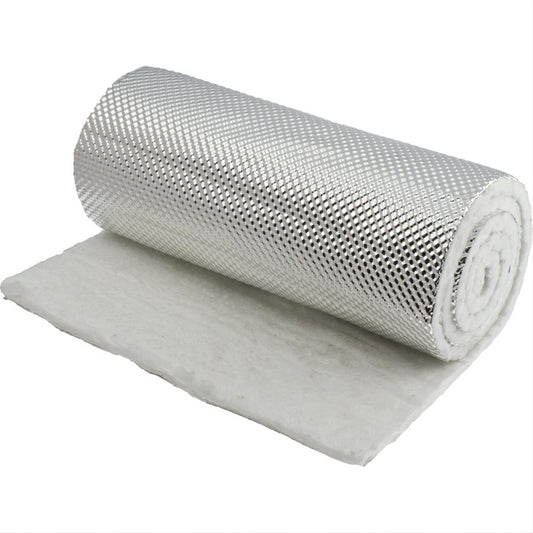 Heat Shield - HeatShield Armor - 1/4 in Thick x 12 in Wide x 5 ft Long - 1800 Degrees - Aluminized Multi-layer Cloth - Each