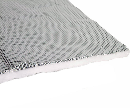 Heat Shield - HeatShield Armor - 1/2 in Thick x 12 in Wide x 2 ft Long - 1800 Degrees - Aluminized Multi-layer Cloth - Each