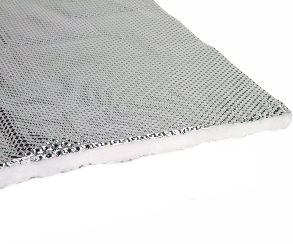 Heat Shield - HeatShield Armor - 1/2 in Thick x 18 in Wide x 4 ft Long - 1800 Degrees - Aluminized Multi-layer Cloth - Each