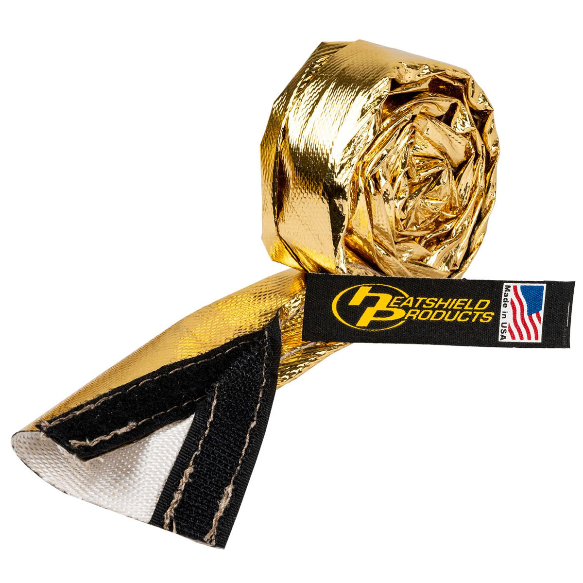 Hose and Wire Sleeve - Cold Gold Sleeve - 3/4 in ID - 3 ft Roll - 1100 Degrees - Fiberglass - Gold - Each