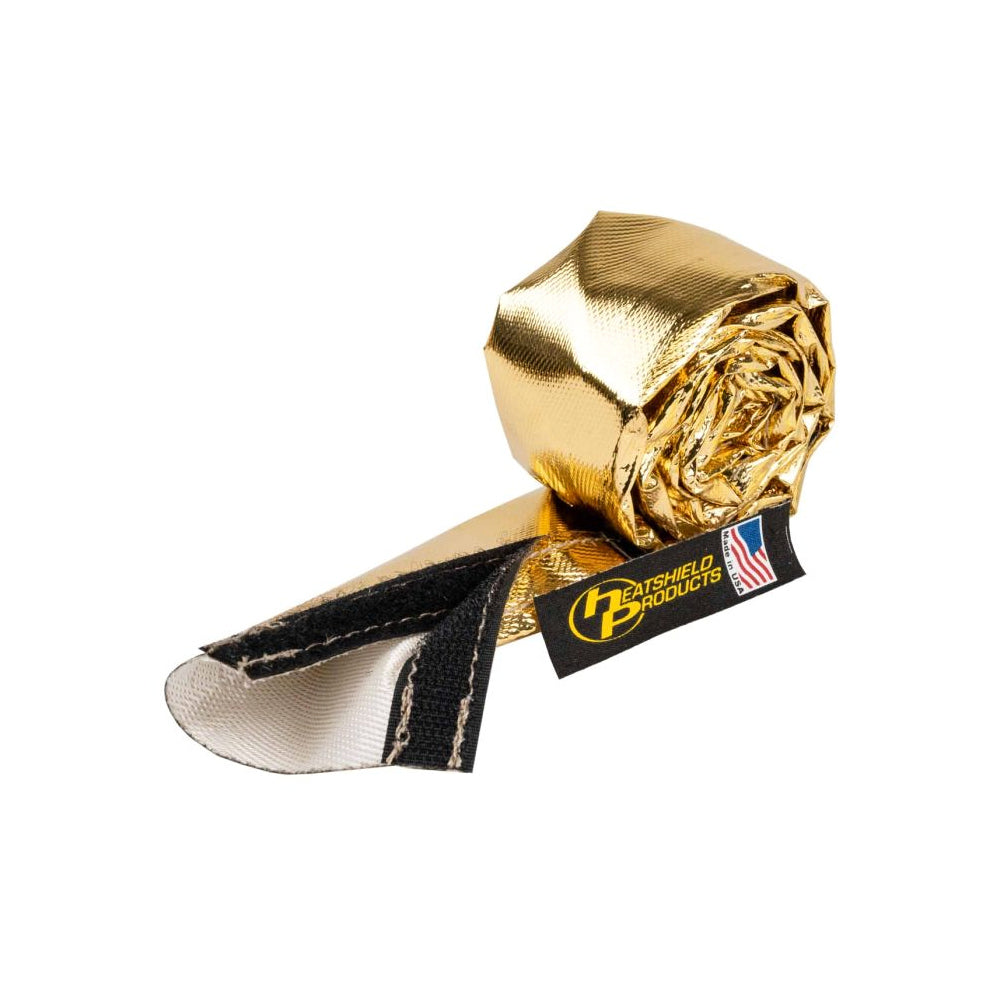 Hose and Wire Sleeve - Cold Gold Sleeve - 1 in ID - 3 ft Roll - 1100 Degrees - Fiberglass - Gold - Each