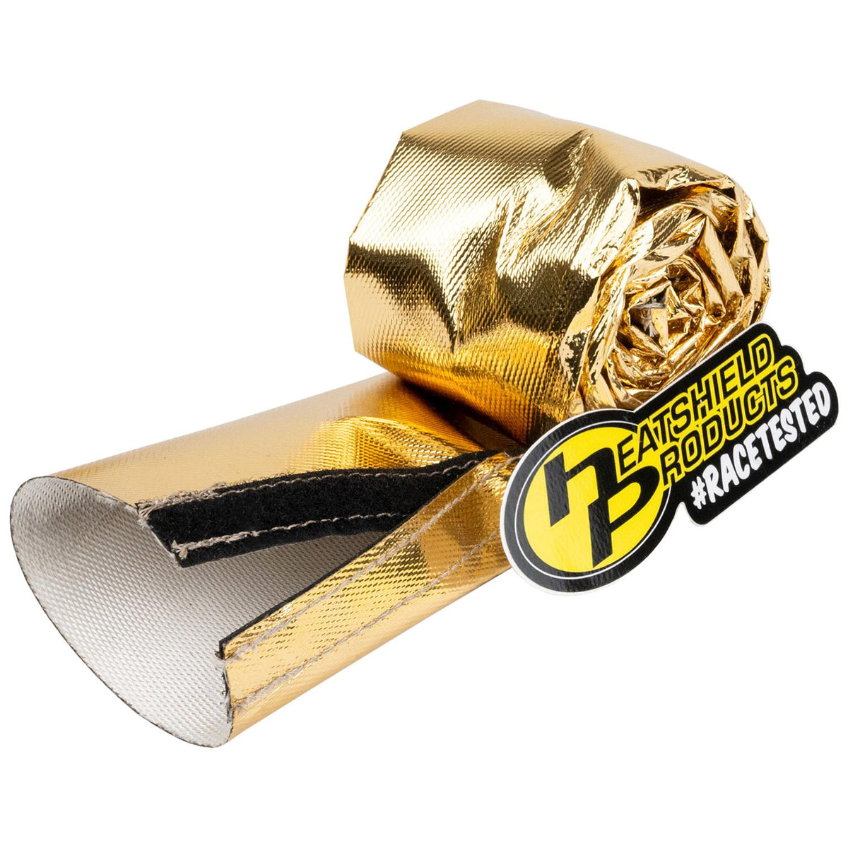 Hose and Wire Sleeve - Cold Gold Sleeve - 1-1/2 in ID - 3 ft Roll - 1100 Degrees - Fiberglass - Gold - Each