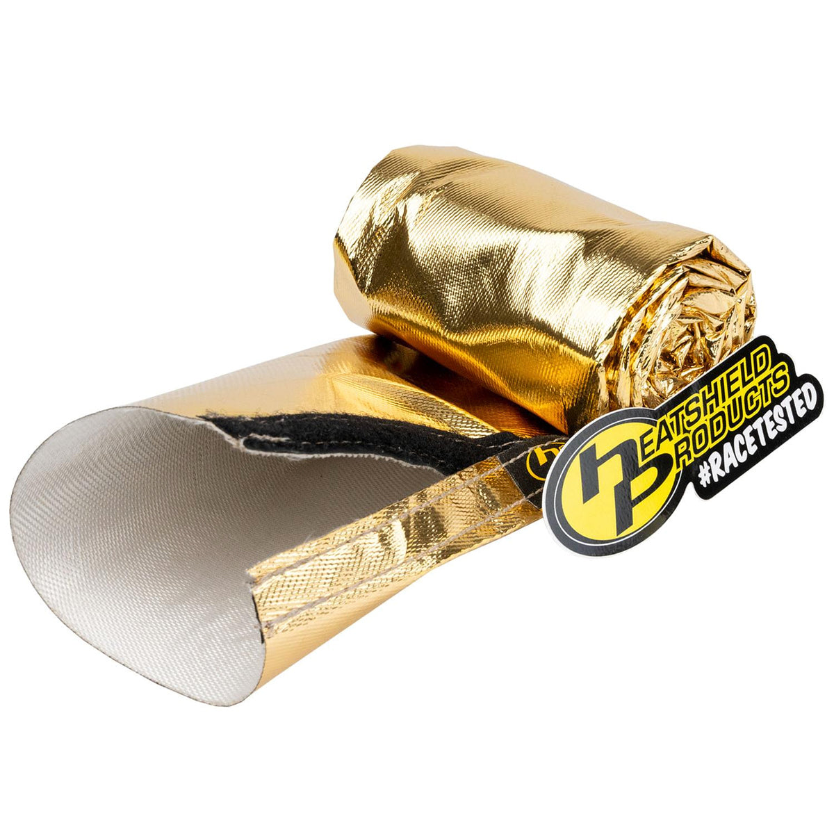 Hose and Wire Sleeve - Cold Gold Sleeve - 2-1/2 in ID - 3 ft Roll - 1100 Degrees - Fiberglass - Gold - Each