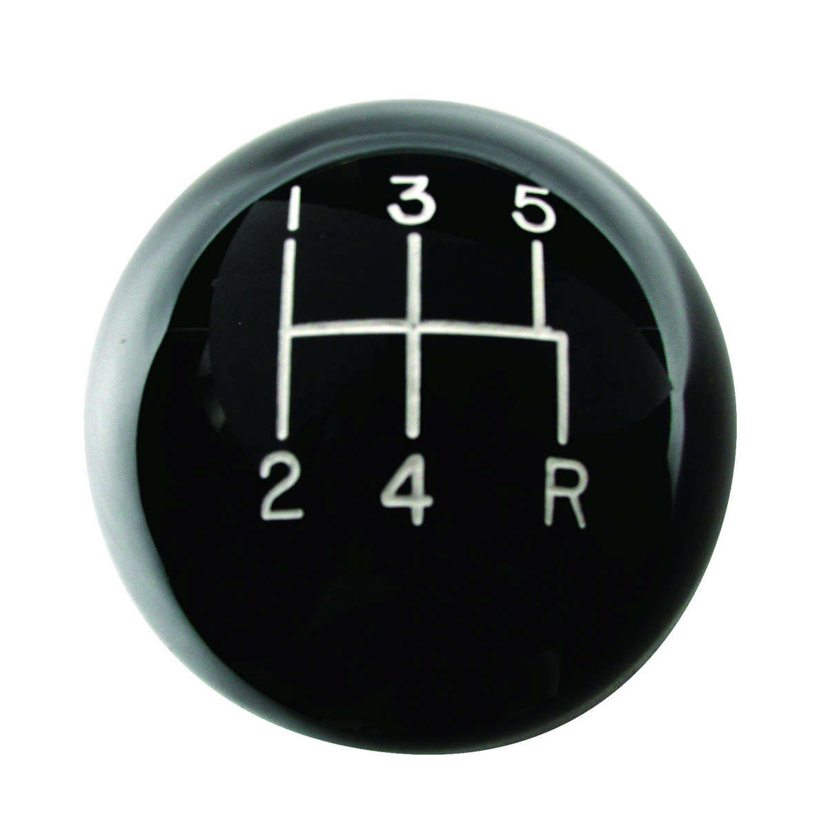 Shifter Knob - Classic - 12 mm x 1.75 Thread - Plastic - Black - 5 Speed - Universal - Each